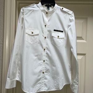 LRL Lauren Jean Company Ralph Lauren Button Down Blouse Size M